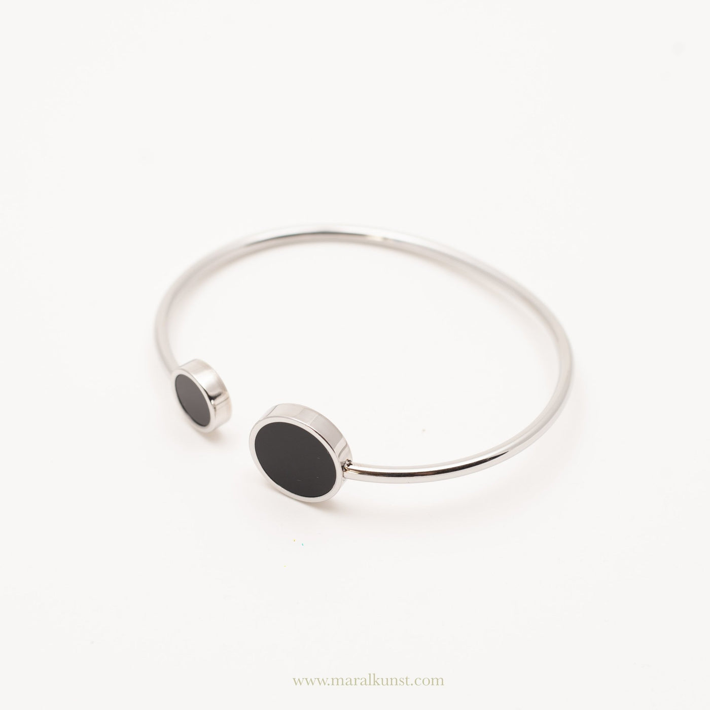 Black Onyx Cuff Bracelet - Maral Kunst Jewelry