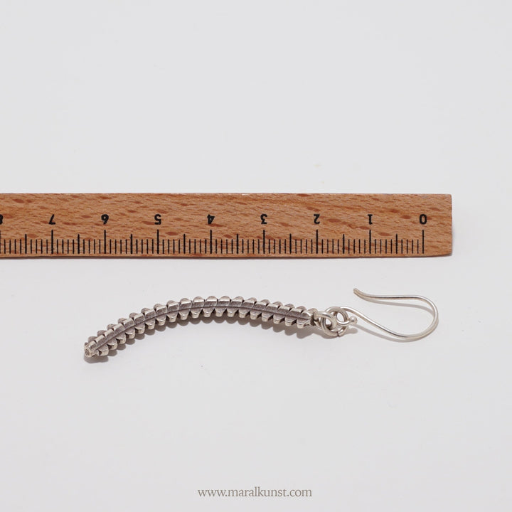 Curve silver earrings - Maral Kunst Jewelry
