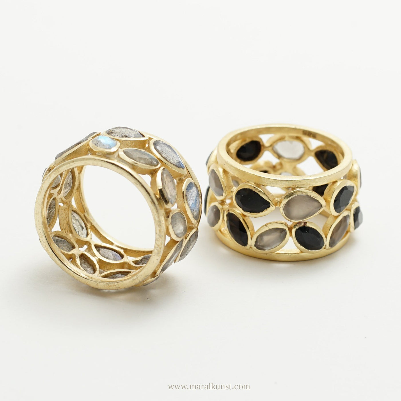 Delicate gold plated silver ring - Maral Kunst Jewelry