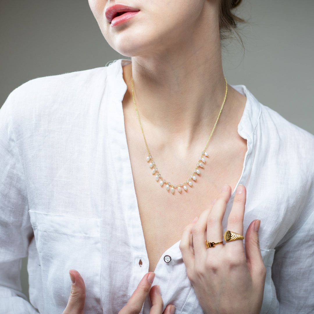 Freshwater Pearl Bead Necklace - Maral Kunst Jewelry