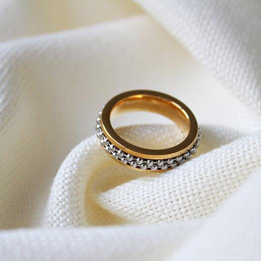 Dot Chain Ring - Maral Kunst Jewelry