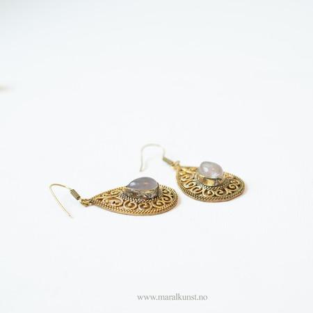 moonstone Drop Earrings - Maral Kunst Jewelry