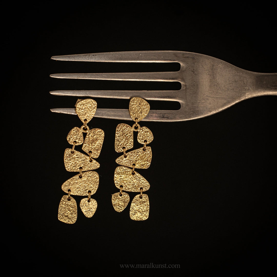 Drop Geometric earrings - Maral Kunst Jewelry