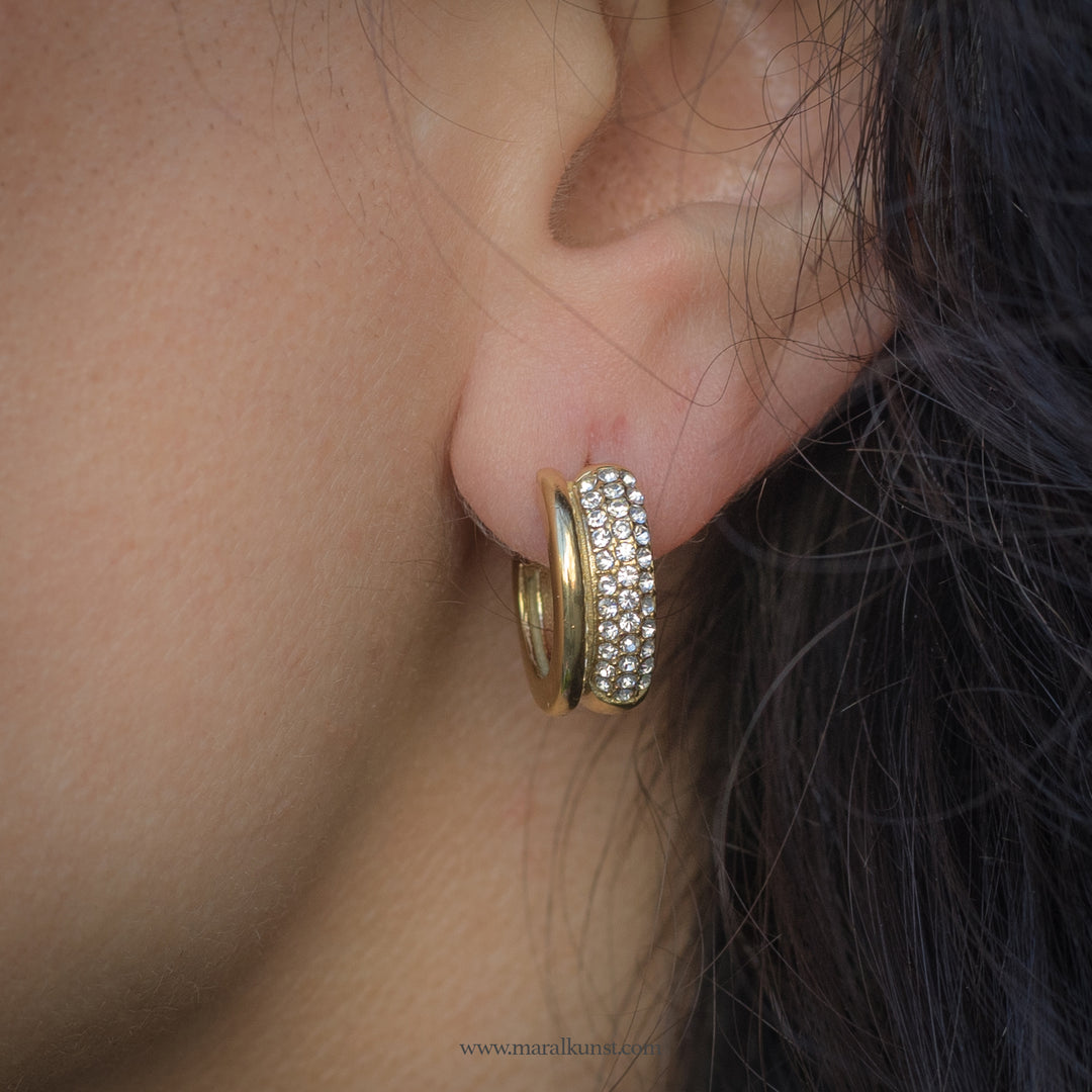 Thick Hoop 18k goldfilled stainless steel stål rustfritt Earrings