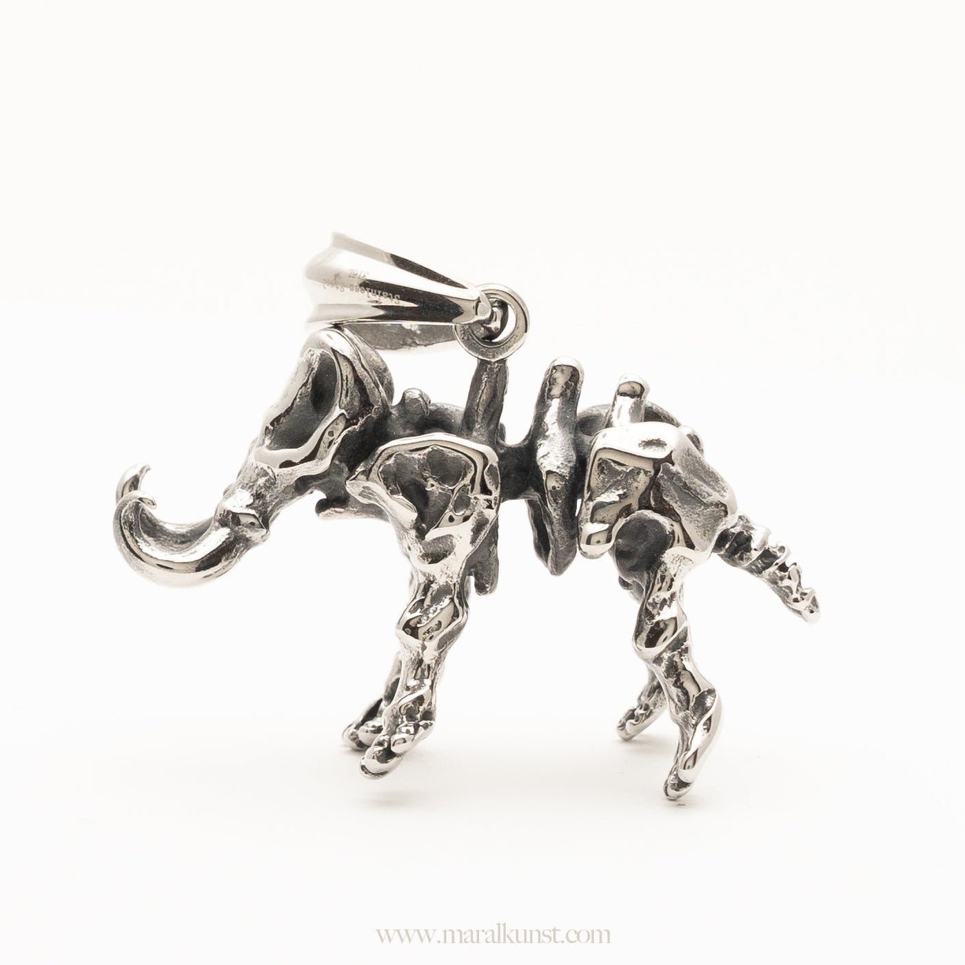 Fearless Elephant Skeleton Pendant - Maral Kunst Jewelry