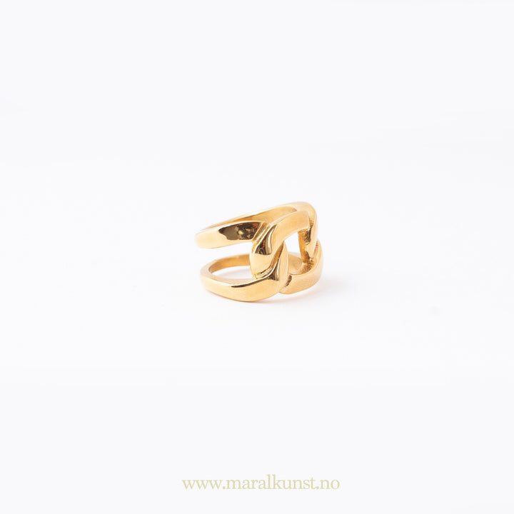 Emily Gold Plated Ring - Maral Kunst Jewelry