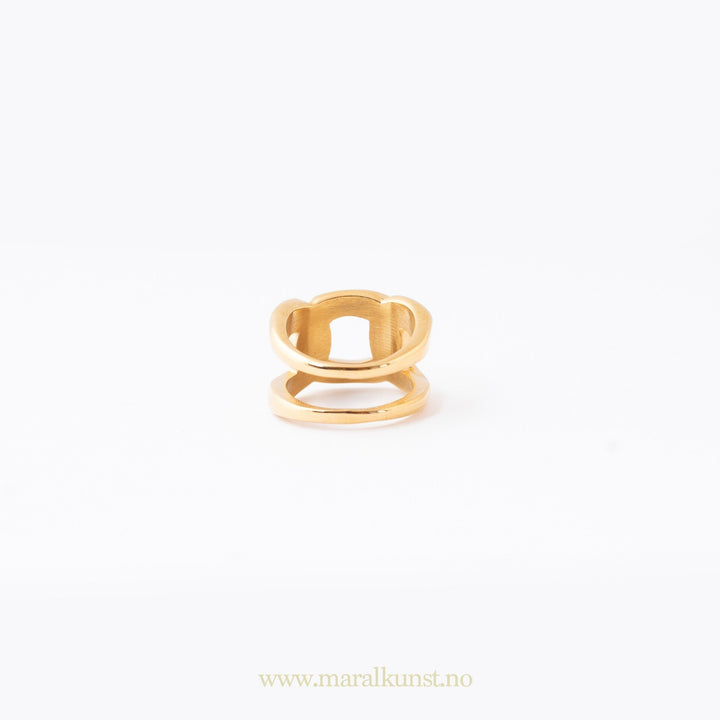 Emily Gold Plated Ring - Maral Kunst Jewelry