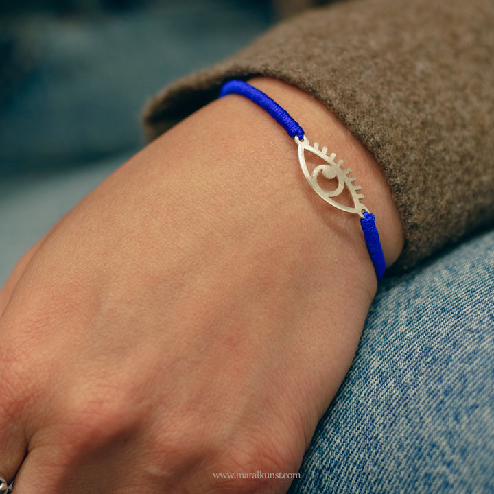 Iranian handmade Evil Eye 925 Silver Bracelet