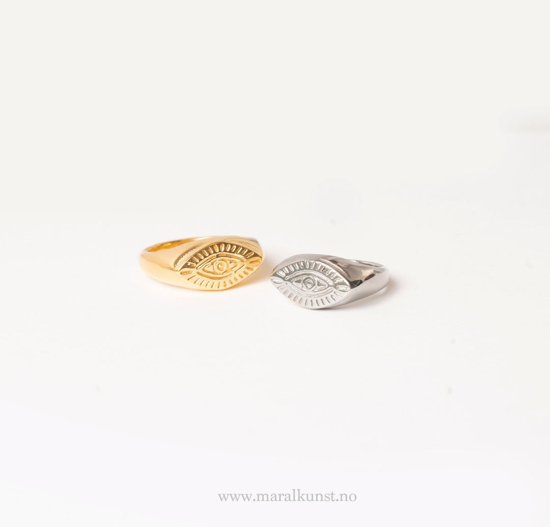 Evil Eye Good Vibe Ring - Maral Kunst Jewelry