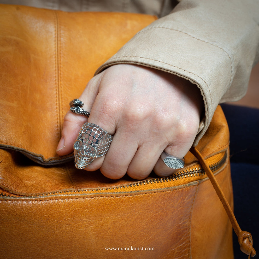 Evil Eye Good Vibe Ring - Maral Kunst Jewelry