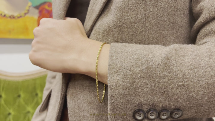 Maral Rope Chain pvd  stainlessteel bracelet