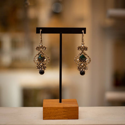 Falling Silver Earrings - Maral Kunst Jewelry