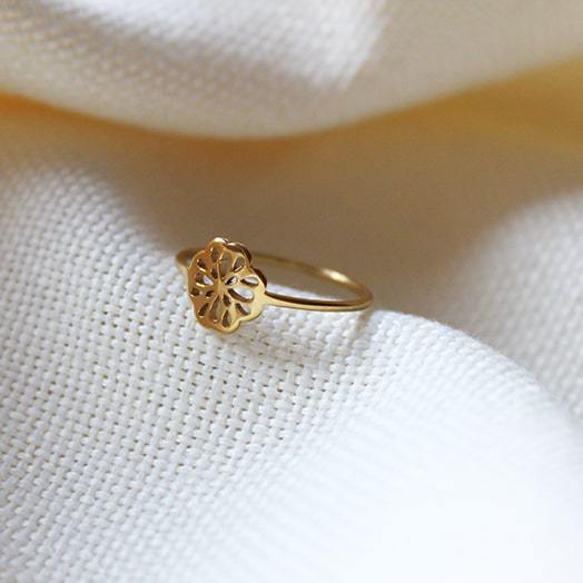Flower Gold Ring - Maral Kunst Jewelry