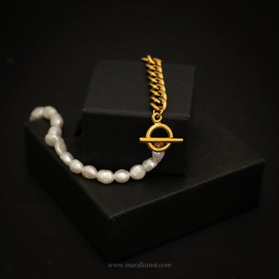 Freshwater Pearl Chain Necklace - Maral Kunst Jewelry