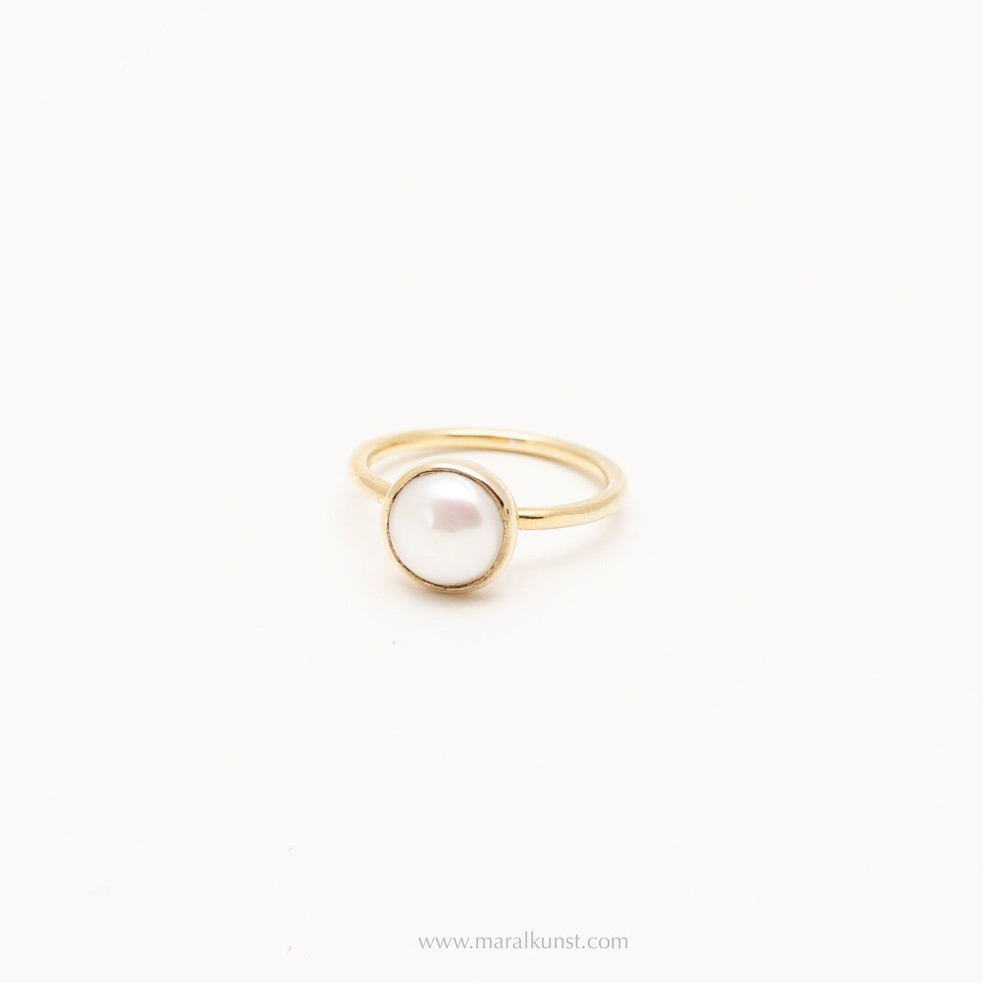 Freshwater Pearl Ring in Gold - Maral Kunst Jewelry