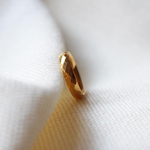 Classy Geometric Ring in Yellow Gold - Maral Kunst Jewelry