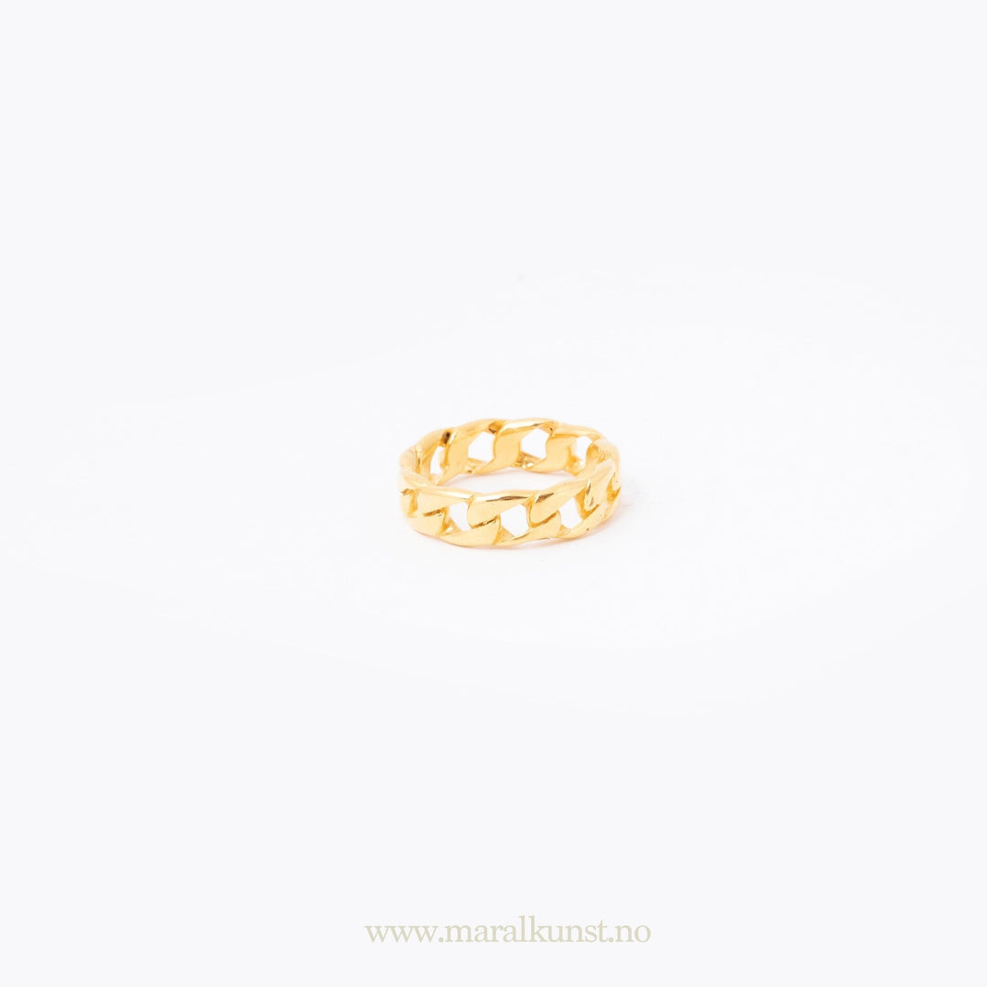 Curb Chain Link Ring - Maral Kunst Jewelry