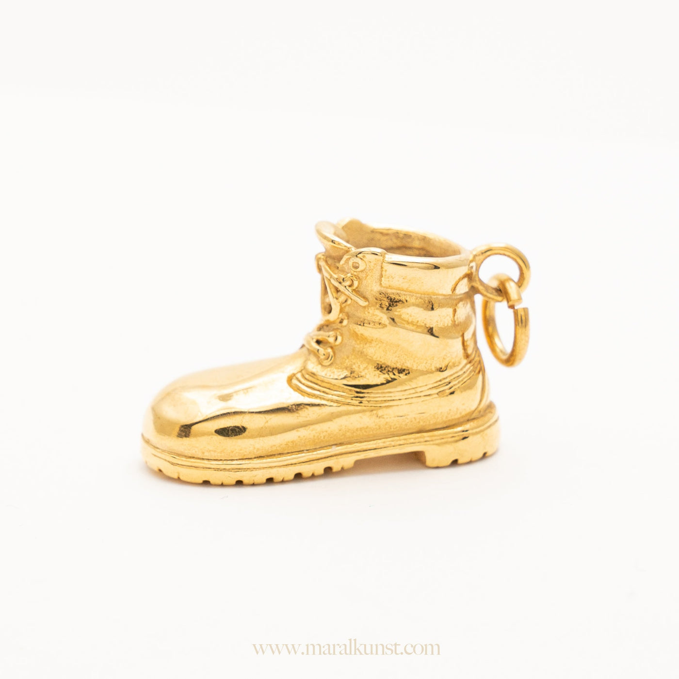 Gold plated steel Shoes Pendant - Maral Kunst Jewelry