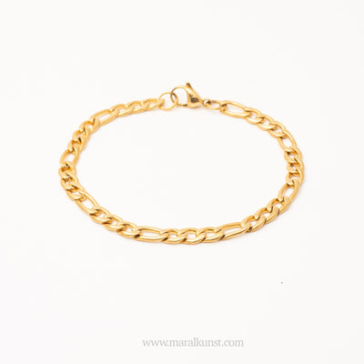 Gourmet Figaro Curb Chain Bracelet - Maral Kunst Jewelry