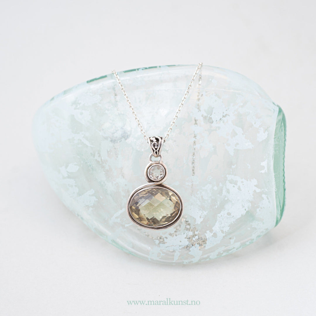 Indian Topaz Necklace in Silver - Maral Kunst Jewelry