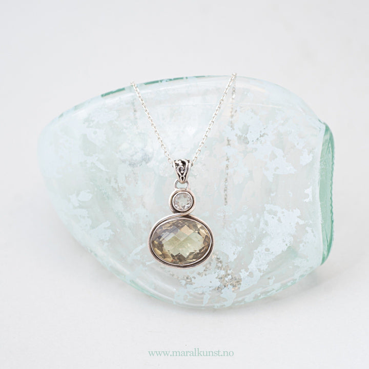 Indian Topaz Necklace in Silver - Maral Kunst Jewelry