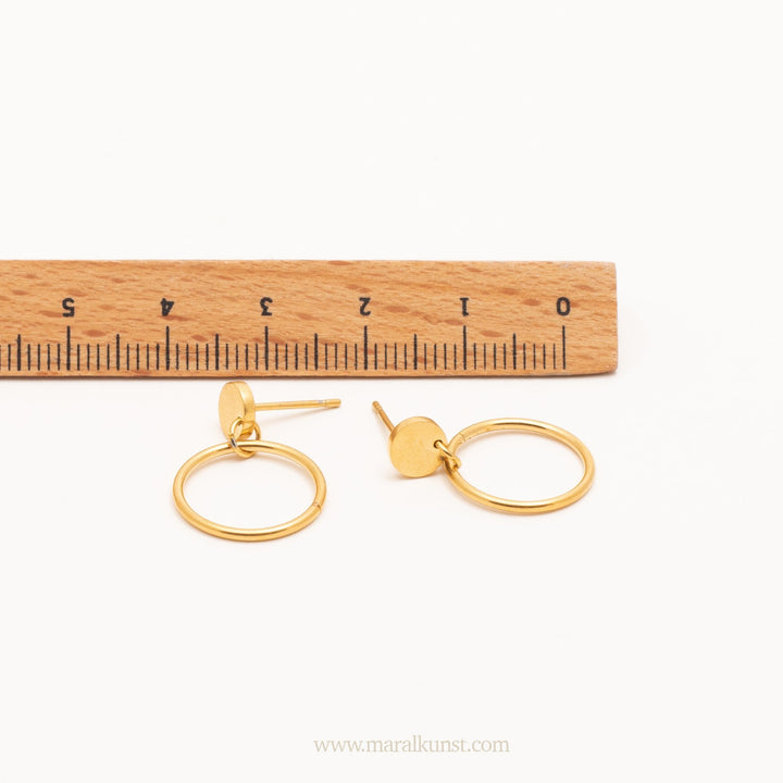 Hanna Gold Earrings - Maral Kunst Jewelry