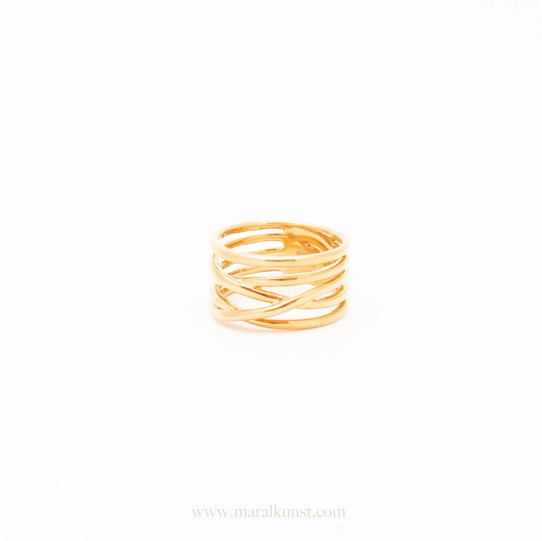 Hazel Intertwined Entwined Ring - Maral Kunst Jewelry