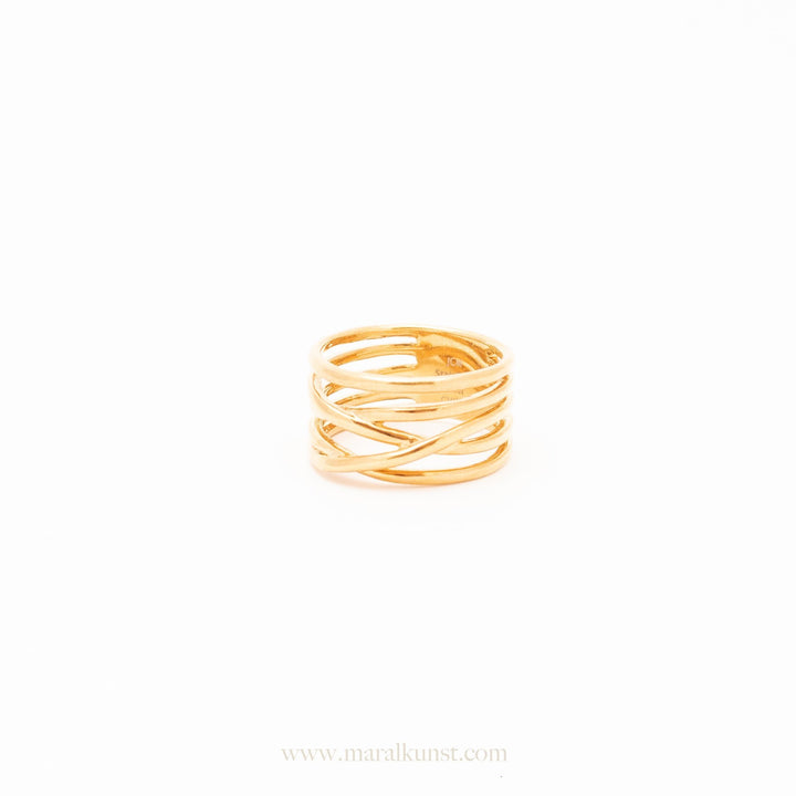 Hazel Intertwined Entwined Ring - Maral Kunst Jewelry