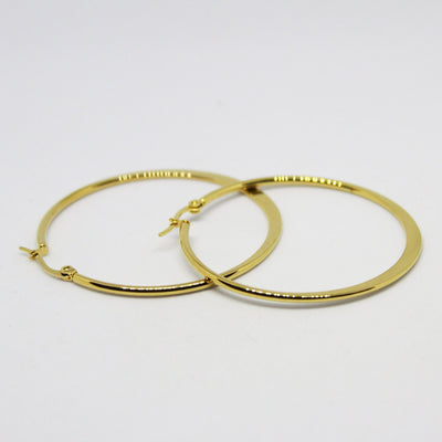 Big Hoop Earrings in Yellow Gold - Maral Kunst Jewelry