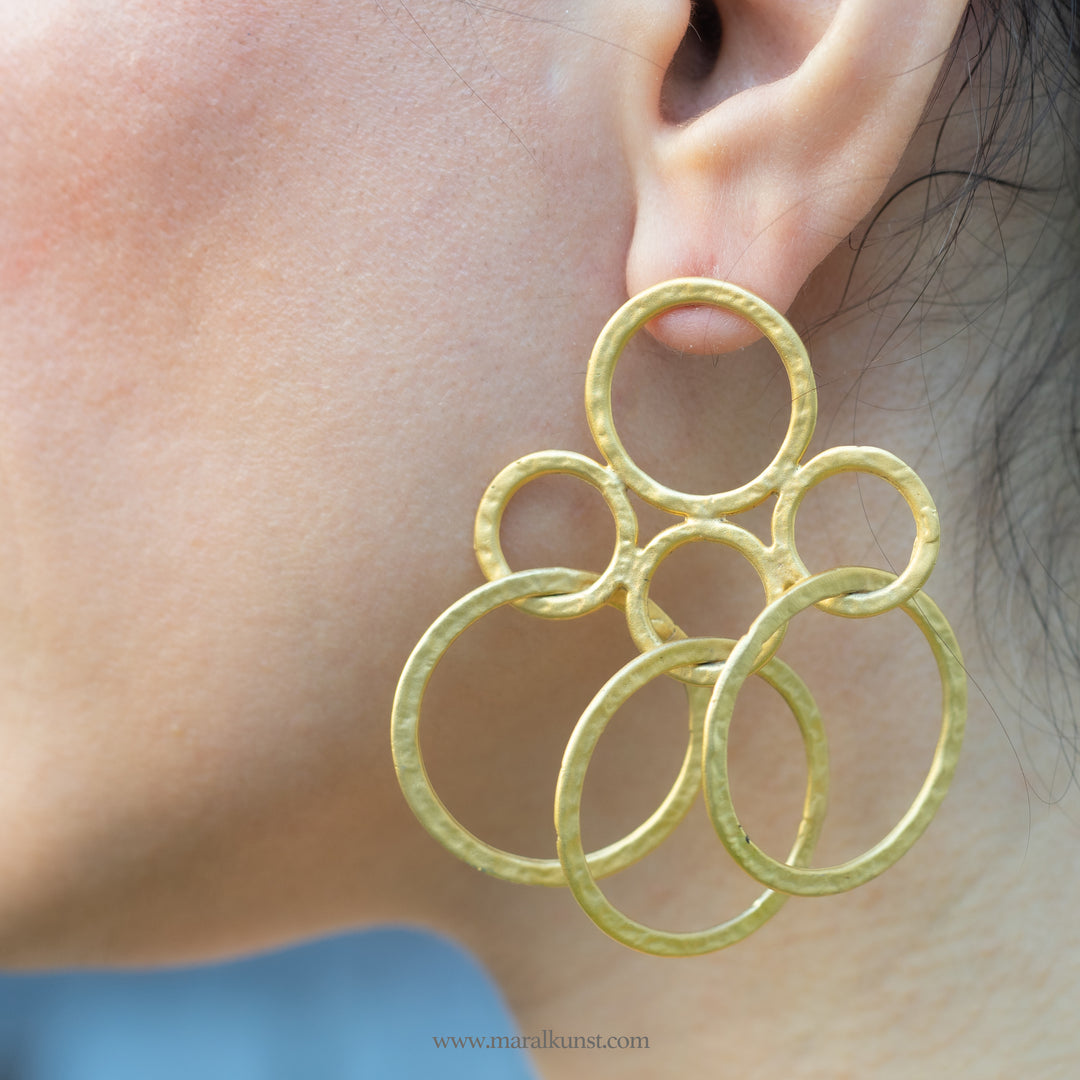 Turkish goldplated  statement  earrings
