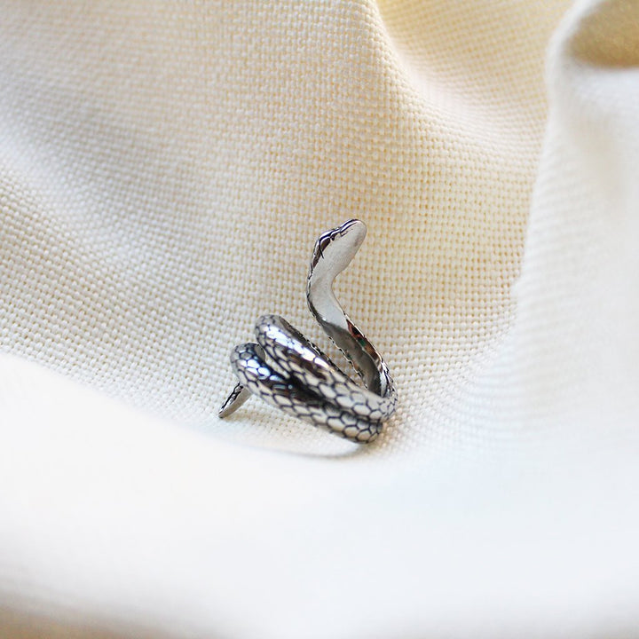 snake Steel Large Ring - Maral Kunst Jewelry