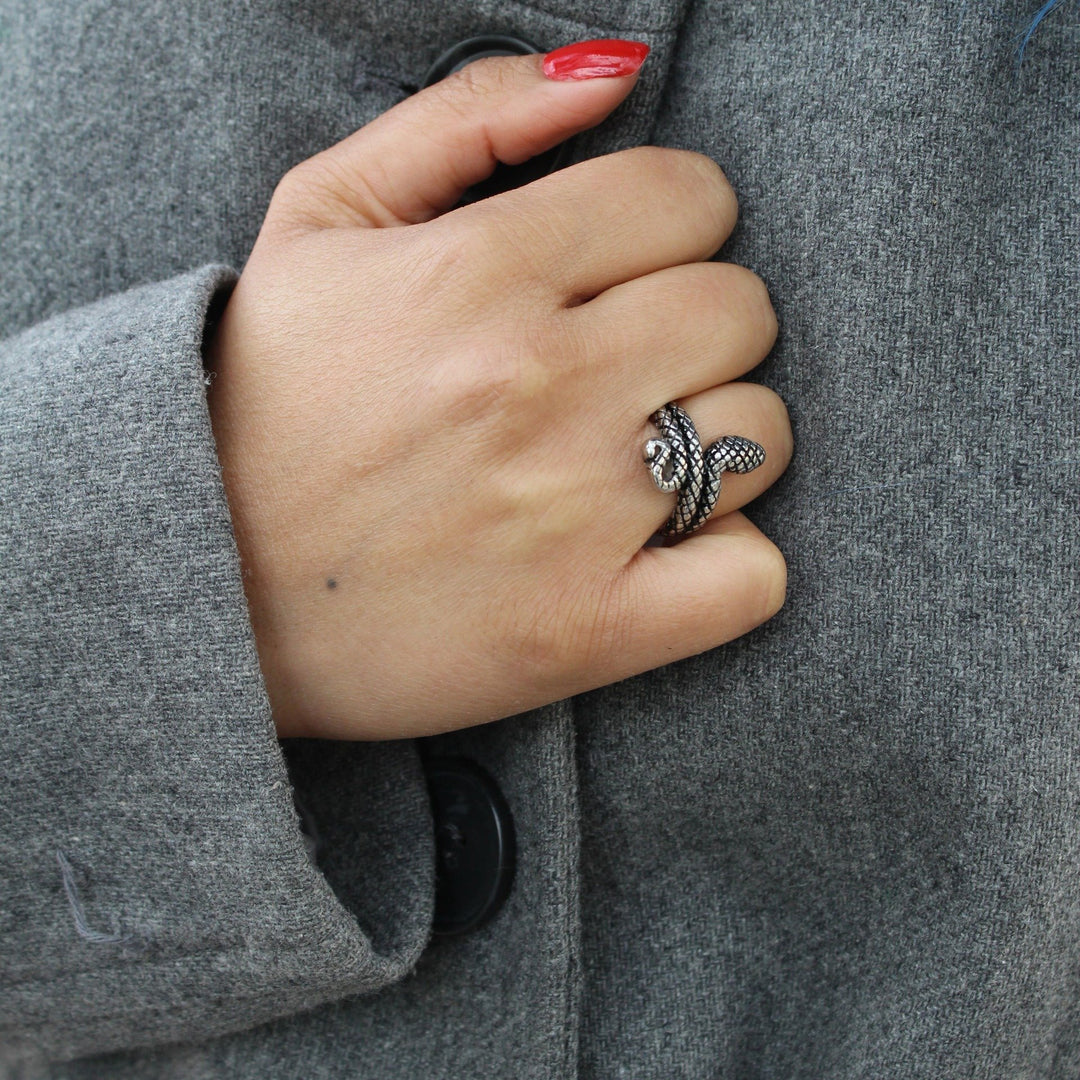 snake Steel Ring - Maral Kunst Jewelry