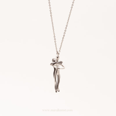 Give Me A Hug Necklace in Silver - Maral Kunst Jewelry