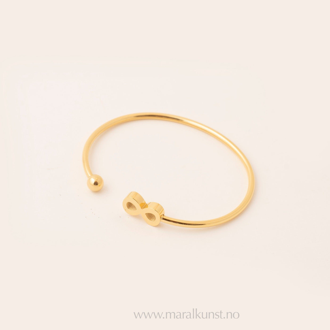 Infinity Gold Cuff Bracelet - Maral Kunst Jewelry