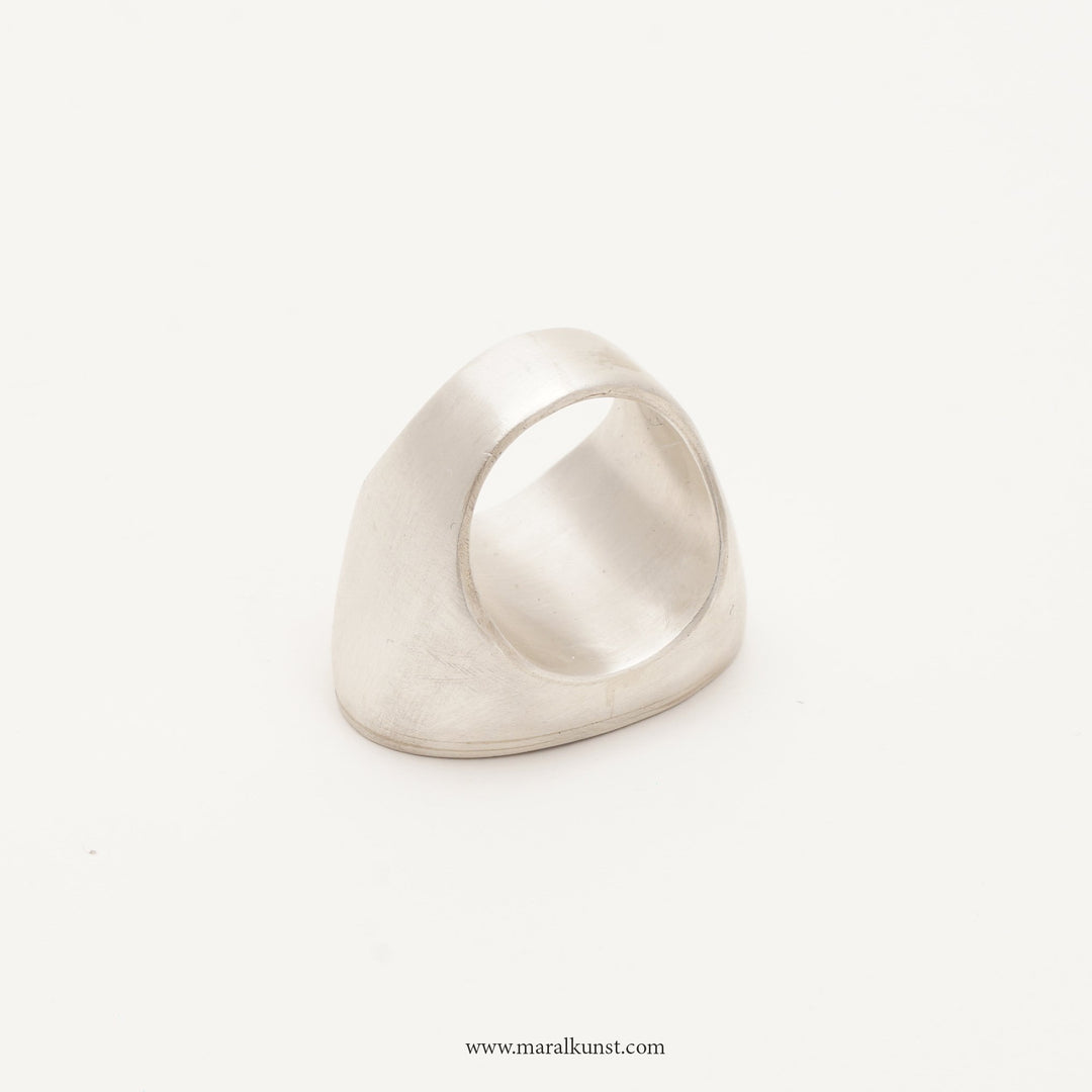 Persian Calligraphy Silver Ring - Maral Kunst Jewelry