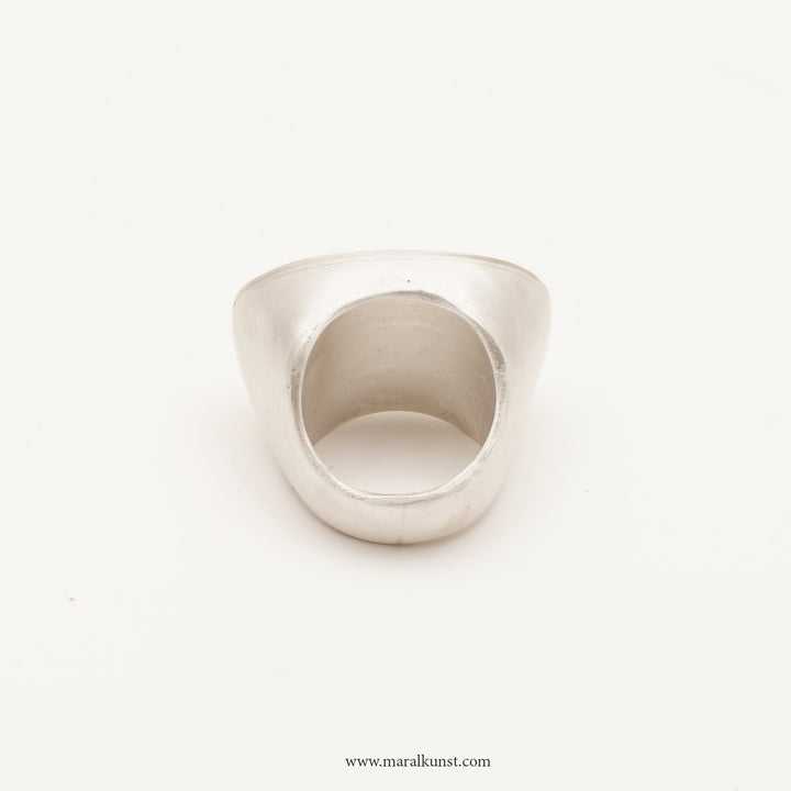 Persian Calligraphy Silver Ring - Maral Kunst Jewelry