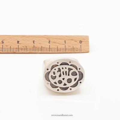 Iranian Flower Silver Ring - Maral Kunst Jewelry