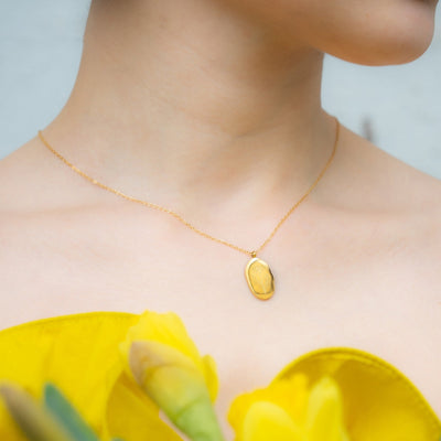 July Larkspur Birth Flower Necklace - Maral Kunst Jewelry