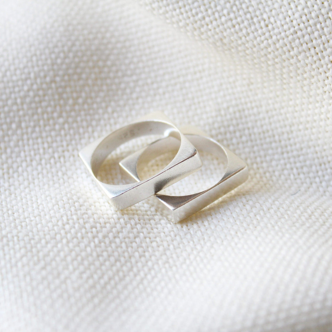 Kubusring Sterling Silver Ring - Maral Kunst Jewelry