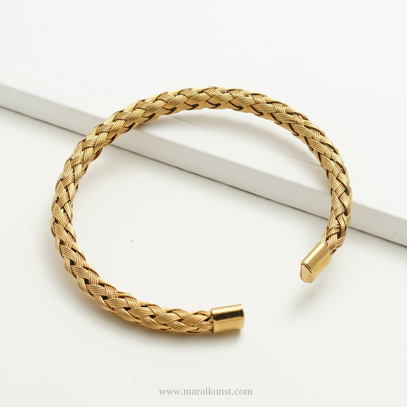 Legend Gold Cuff Bracelet - Maral Kunst Jewelry