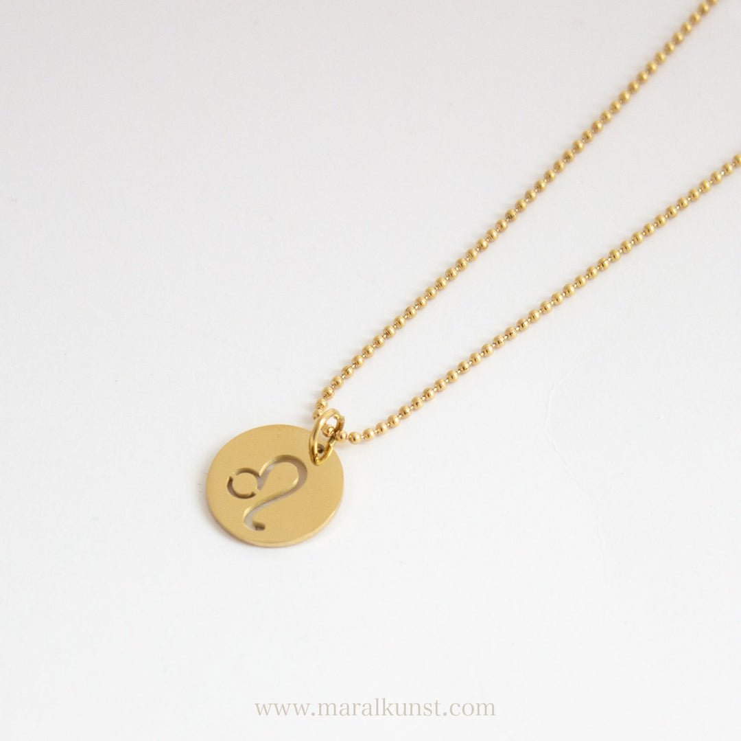 Leo Zodiac Sign Necklace - Maral Kunst Jewelry