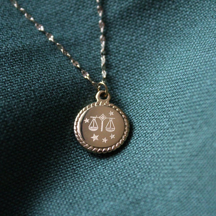 Libra Constellation Zodiac Necklace - Maral Kunst Jewelry