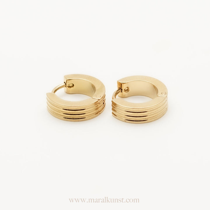 Lovely Thick Hoop Earrings - Maral Kunst Jewelry
