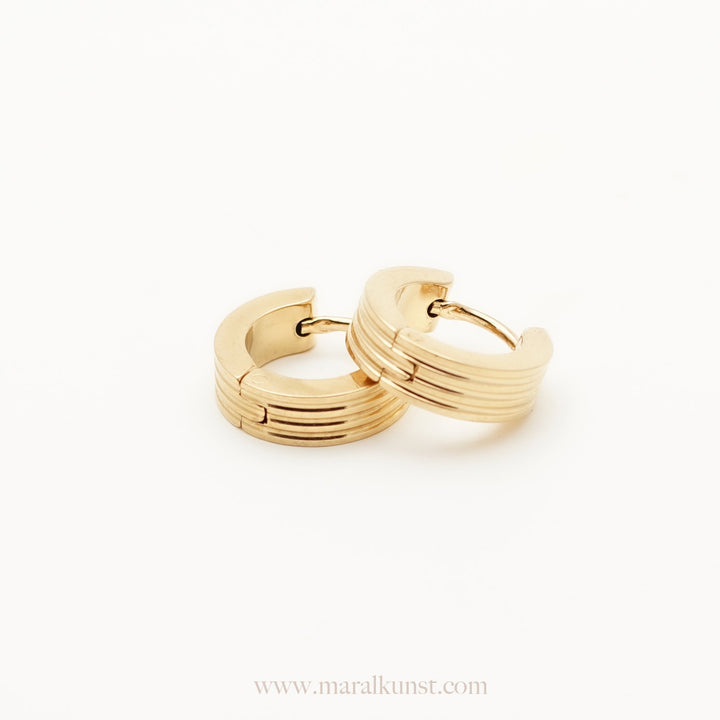Lovely Thick Hoop Earrings - Maral Kunst Jewelry