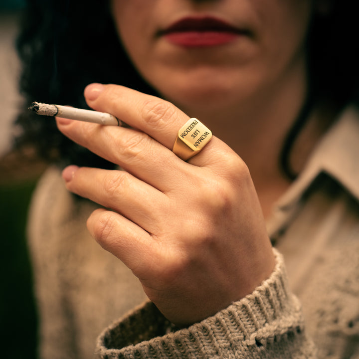 Maral Woman Life Freedom زن زندگی آزادی Ring