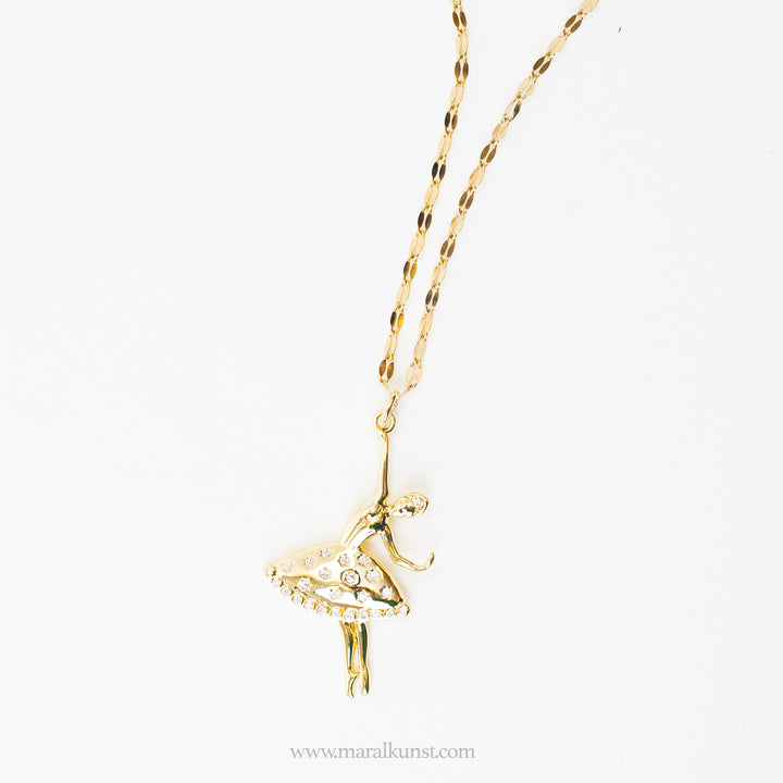 Dancer lady necklace