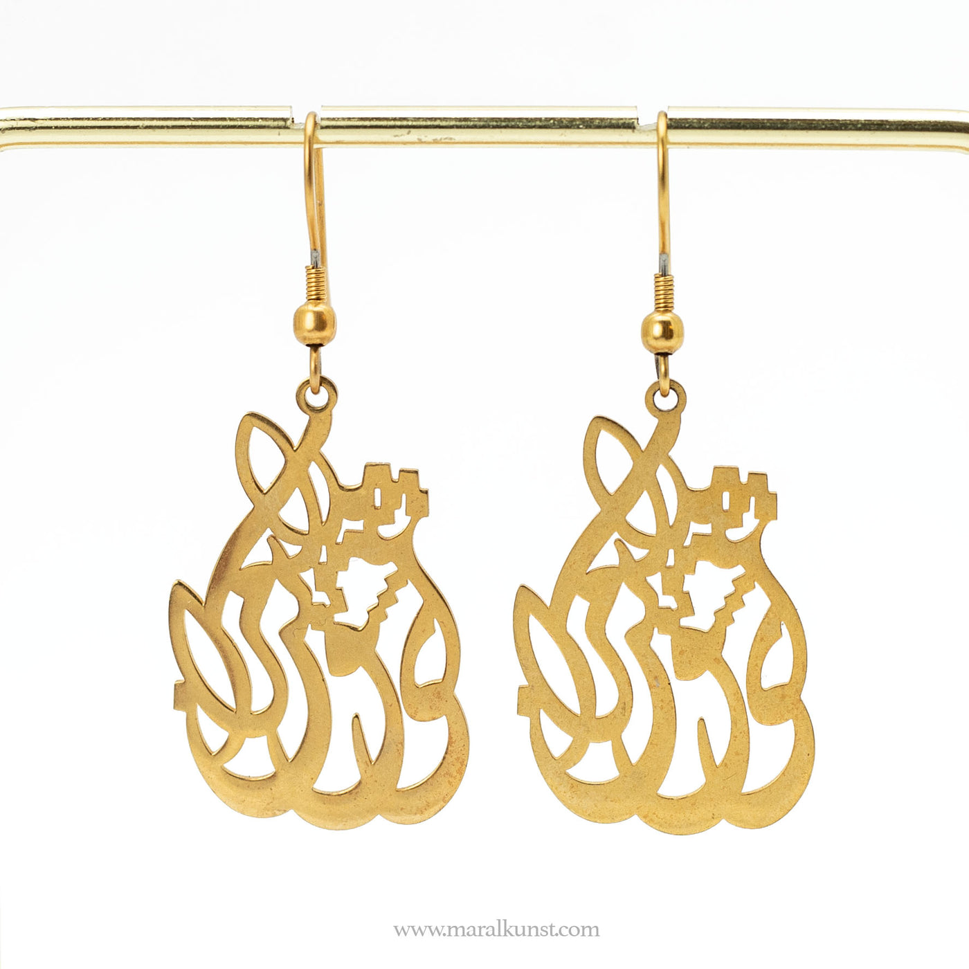Persian poem earrings