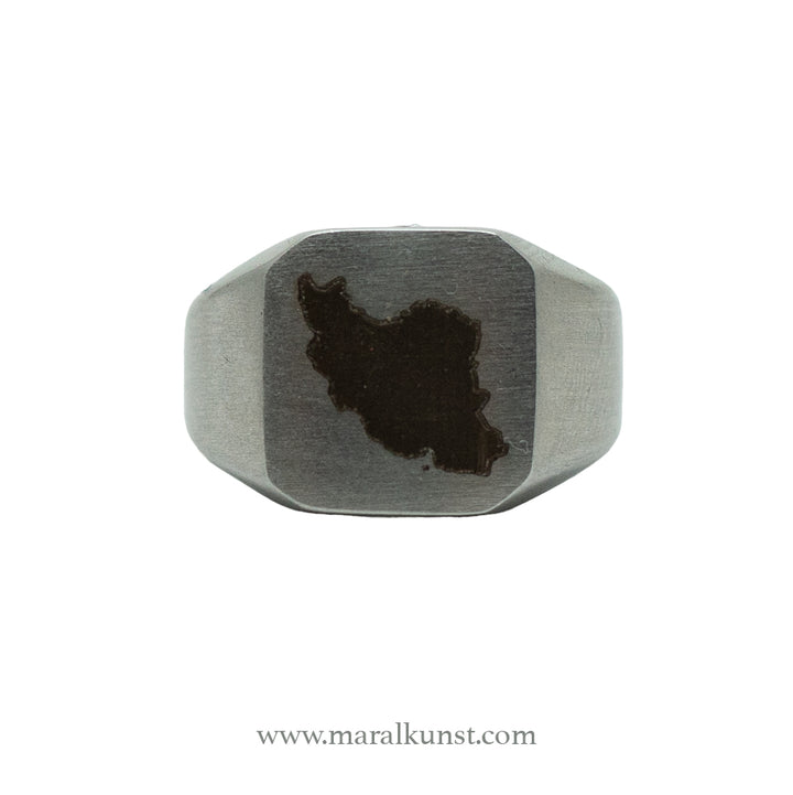 Maral Iran engraved Stainless steel ring