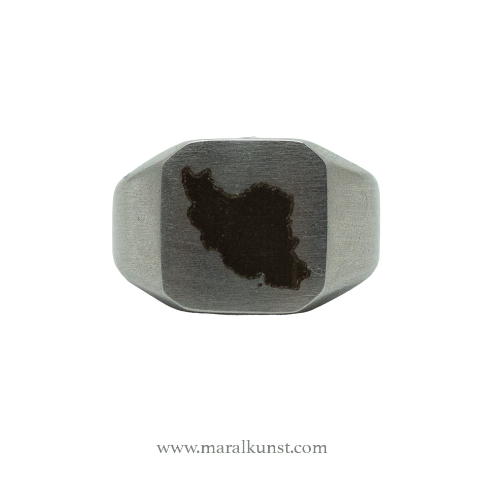 Iran  engraved Stainless steel ring