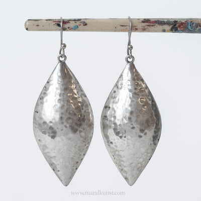 Tear shape 925 silver earrings